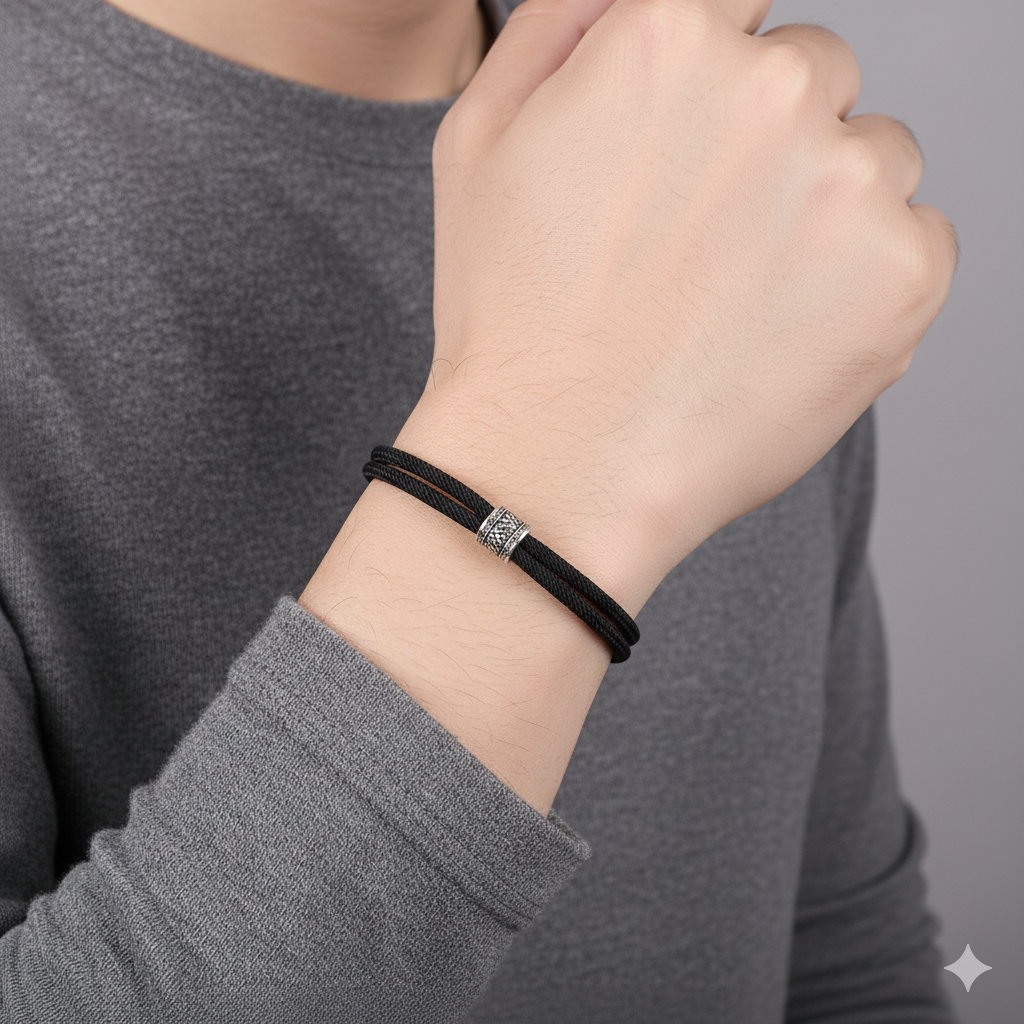 Bracelet Viking Homme – Cordon en nylon ajustable 4 mm