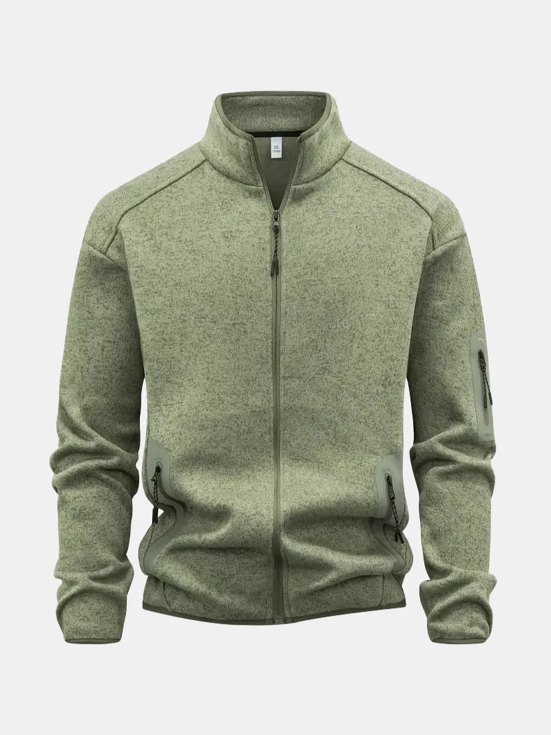 Veste décontractée à Fermeture Éclair Intégrale