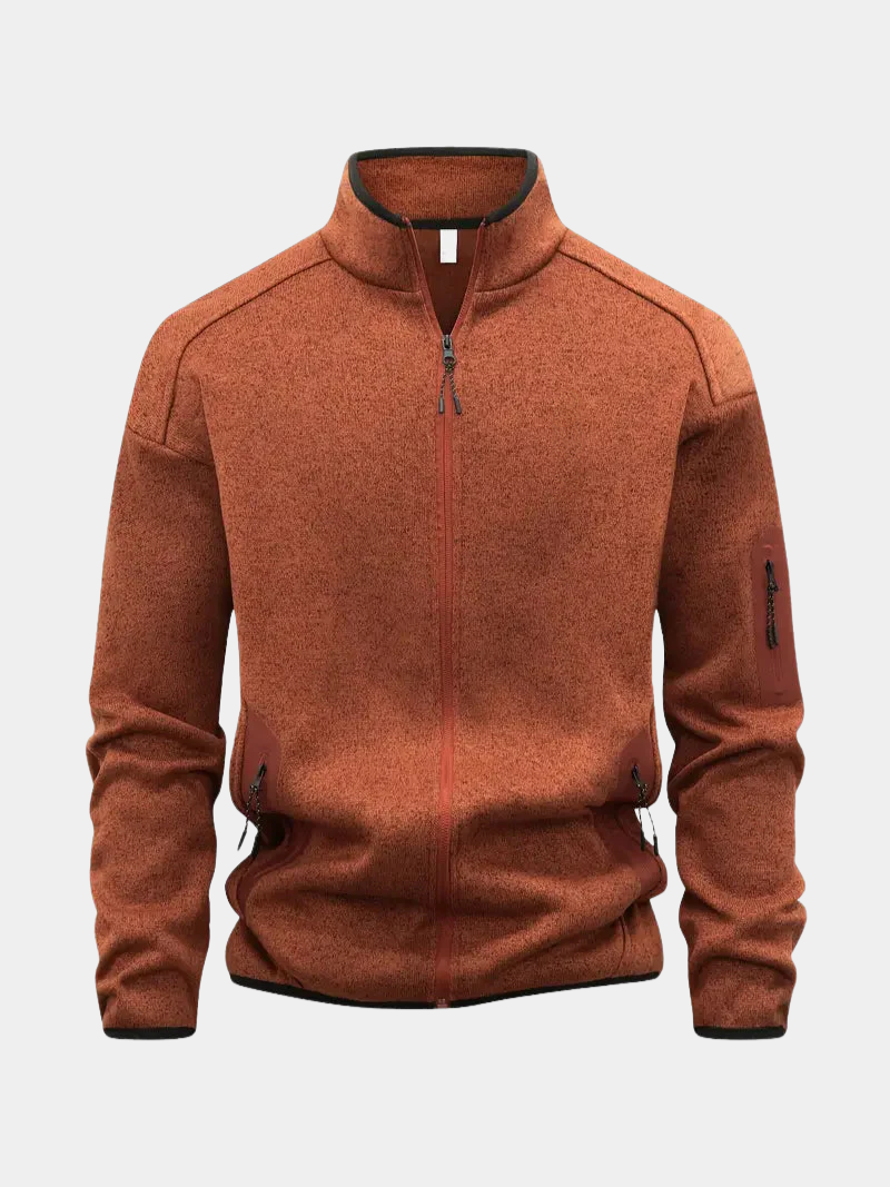 Veste décontractée à Fermeture Éclair Intégrale