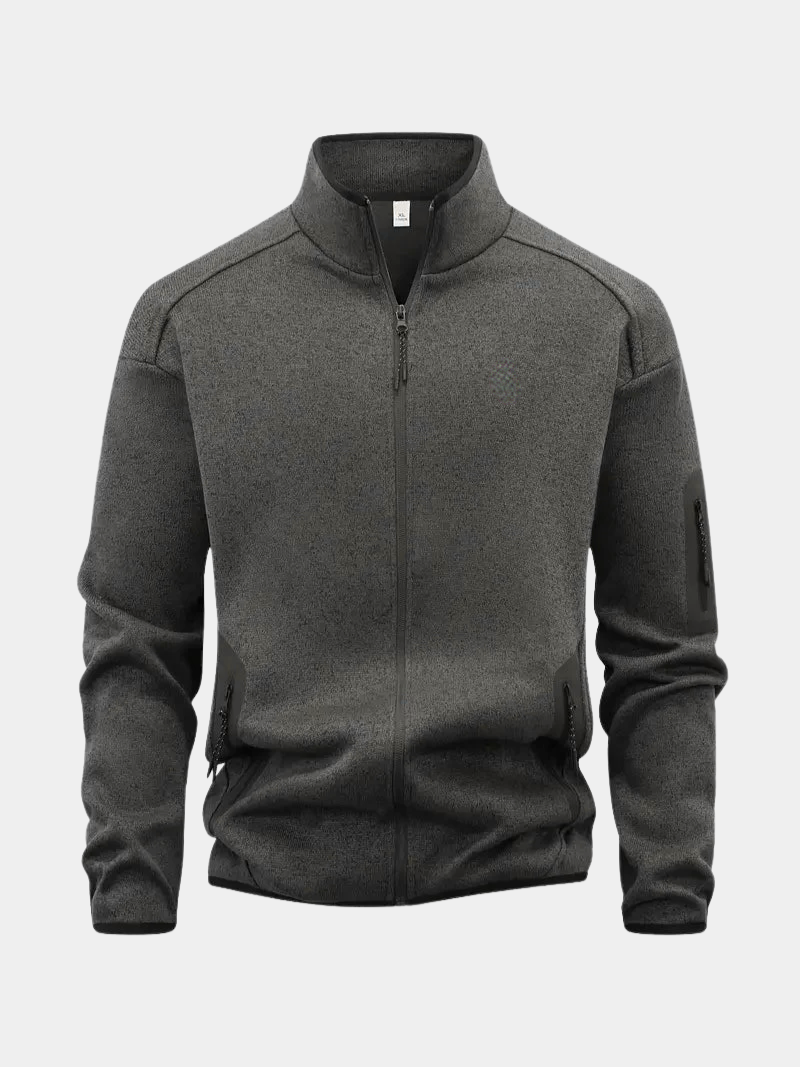 Veste décontractée à Fermeture Éclair Intégrale